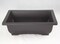 4 Mix 6.25"-10" Rectangular Plastic Bonsai, Cactus / Succulent Pot - Dark Brown